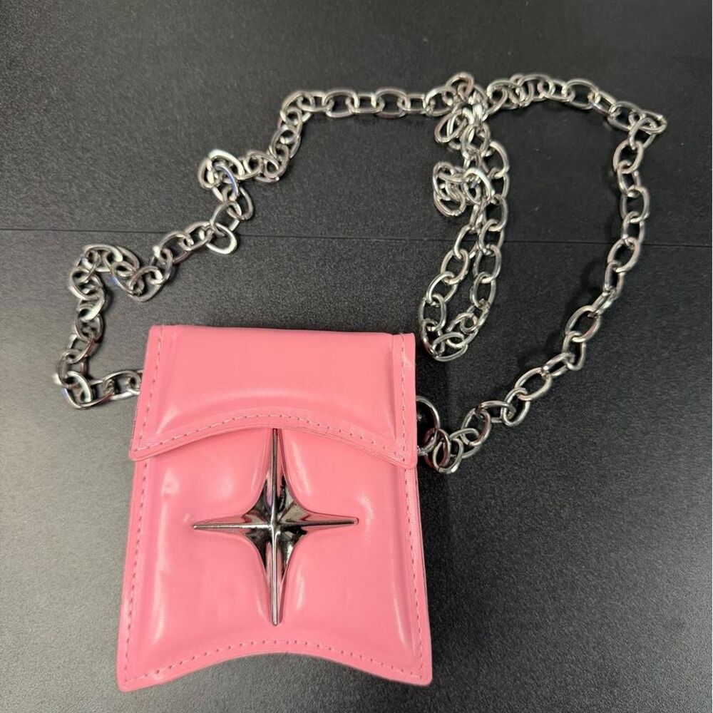 Unbranded Women's Pink and Silver Bag